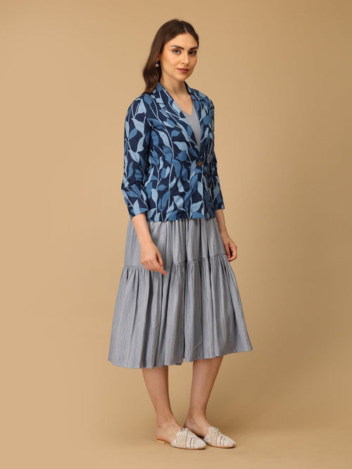 S Indigo Drift Women's Shacket Dress - Women's Dress