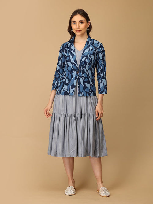 S Indigo Drift Women's Shacket Dress - Women's Dress