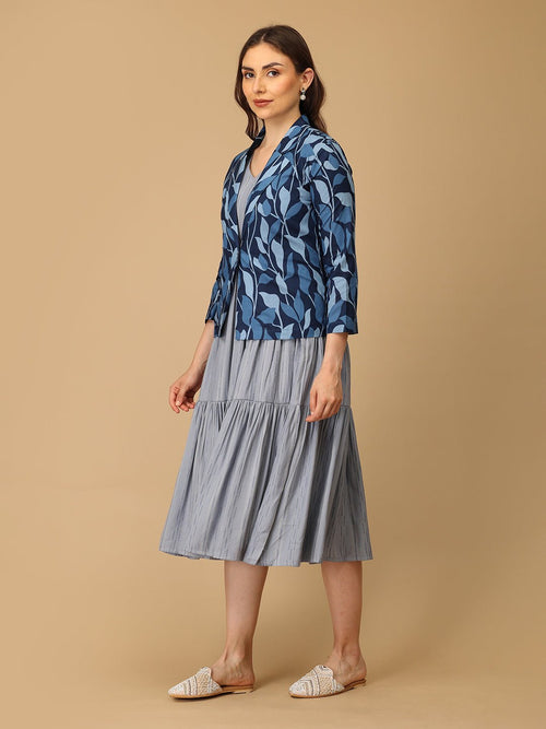 S Indigo Drift Women's Shacket Dress - Women's Dress