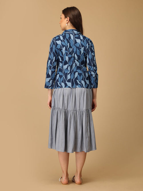 S Indigo Drift Women's Shacket Dress - Women's Dress