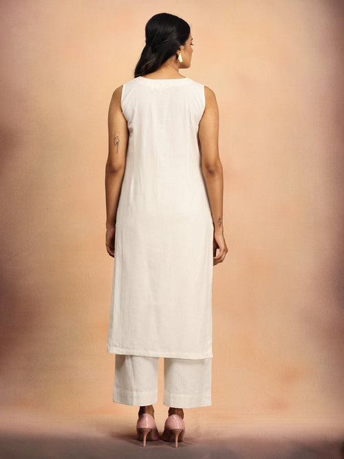 S Ivory Infusion Women's Co Ord Set With Jacket - Women's Co - ord Set