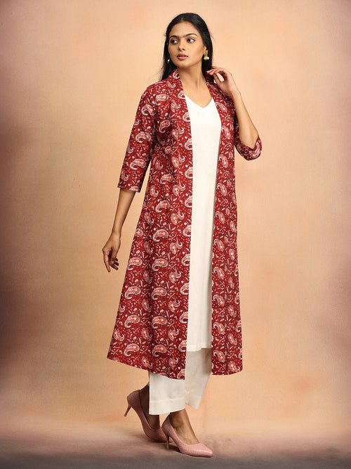 S Ivory Infusion Women's Co Ord Set With Jacket - Women's Co - ord Set