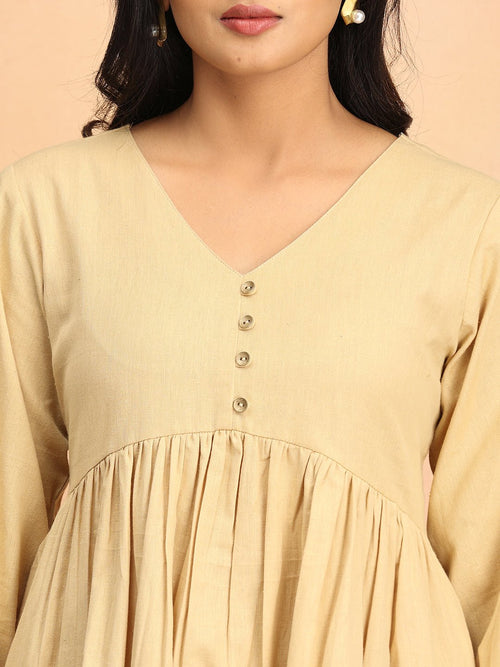 Beige Lace & Grace Women's Dress - Women's Dress