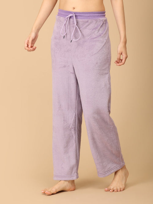 S Lilac Fluffies Women's Fleece Loungewear Set - Womens's Loungewear