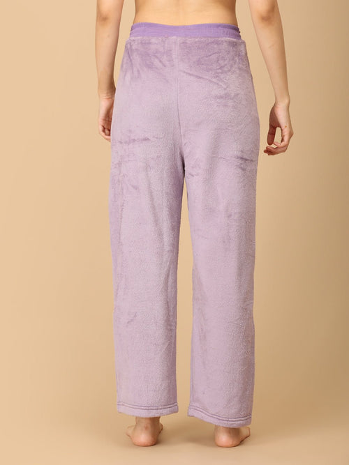 S Lilac Fluffies Women's Fleece Loungewear Set - Womens's Loungewear