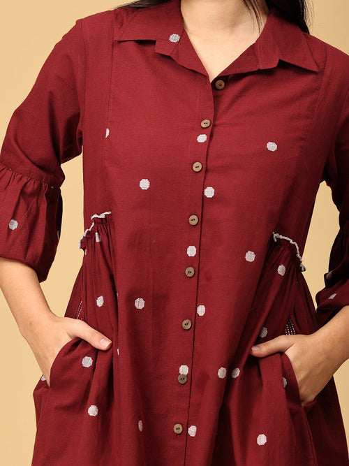 S Marooned on Love Women's Handloom Cotton Dress - Women's Dress