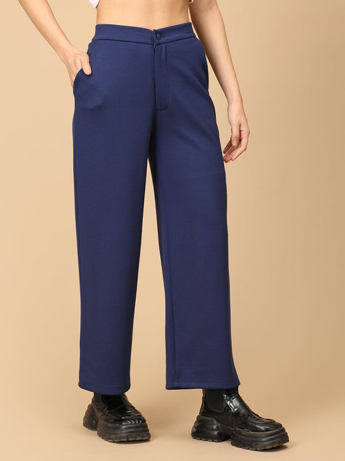 Navy Blue Nautica Luxe Women's Formal Trousers - Women's Bottoms
