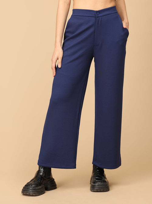 Navy Blue Nautica Luxe Women's Formal Trousers - Women's Bottoms