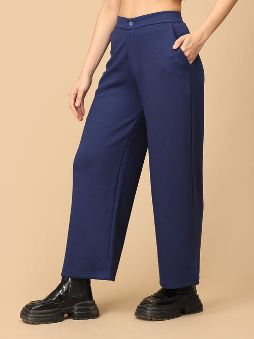 Navy Blue Nautica Luxe Women's Formal Trousers - Women's Bottoms