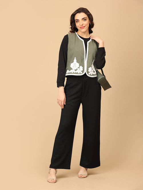 Olive Ooh-Live Moment Women's Embroidered Vest Top - Women's Tops