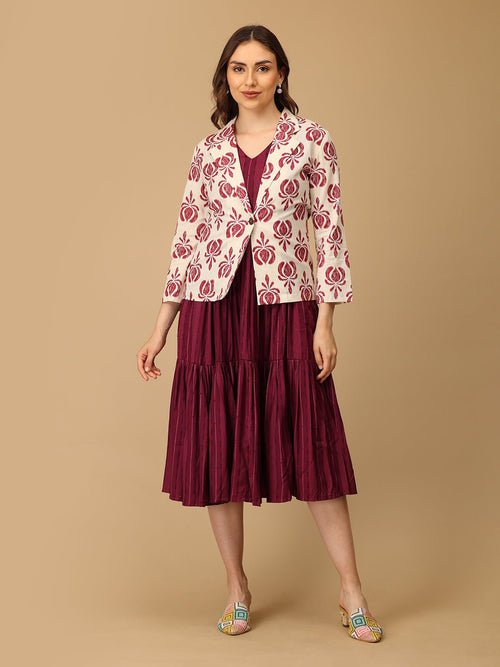 S Pattern - a Pop Women's Shacket Dress - Women's Dress