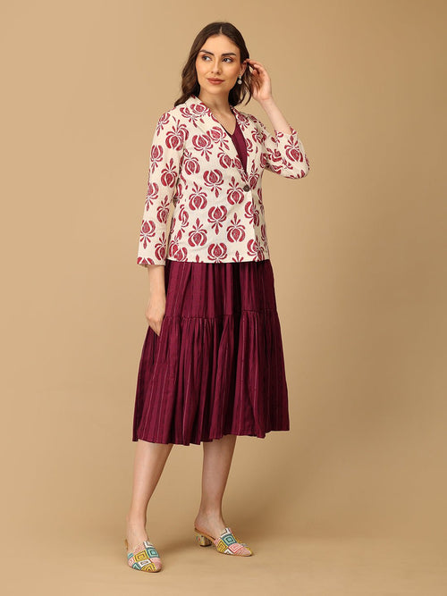 S Pattern - a Pop Women's Shacket Dress - Women's Dress