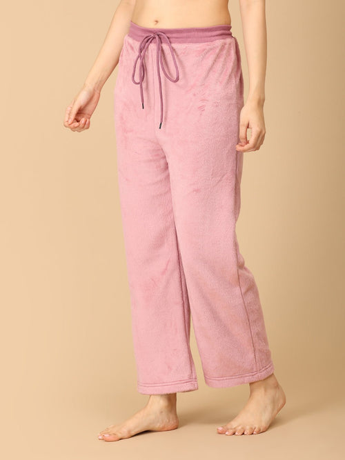 S Puffin in Pink Women's Fleece Loungewear Set - Womens's Loungewear