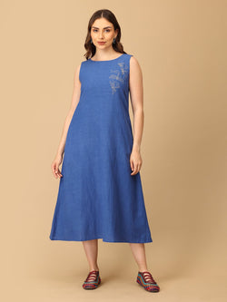 S Sass in Sapphire Embroidered Women's Dress - Women's Dress