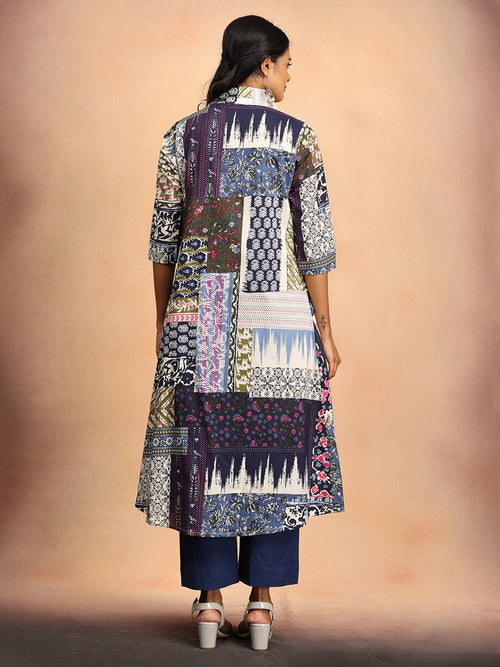 S Sharp in Blue Women's Co Ord Set With Jacket - Women's Co - ord Set