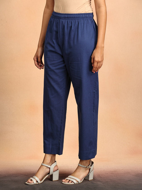 S Sharp in Blue Women's Co Ord Set With Jacket - Women's Co - ord Set