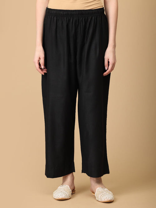 S Siyah Khwab Women's Cashmilon Kurta Set with Shawl - Womens Ethnic Set