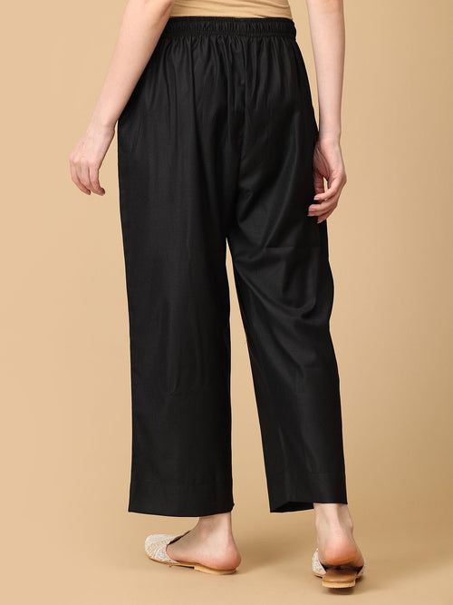 S Siyah Khwab Women's Cashmilon Kurta Set with Shawl - Womens Ethnic Set