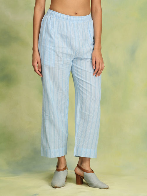 S Sky Serenade Women's Handloom Co - ord Set - Women's Co - ord Set