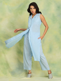 S Sky Serenade Women's Handloom Co - ord Set - Women's Co - ord Set