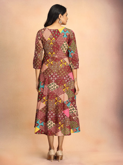 Multi Spiced Swirl Women's Dress - Women's Dress