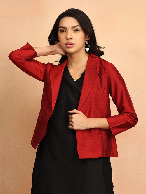 S The Modern Muse Women's Blazer Kurta set with Trousers - Women's Co - ord Set