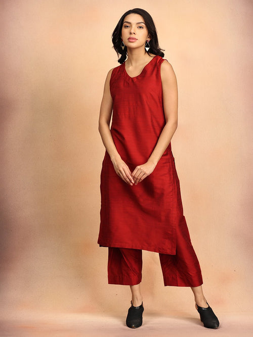 S The Timeless Icon Women's Blazer Kurta set with Trousers - Women's Co - ord Set