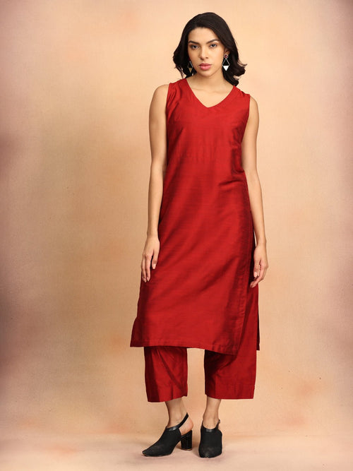 S The Timeless Icon Women's Blazer Kurta set with Trousers - Women's Co - ord Set