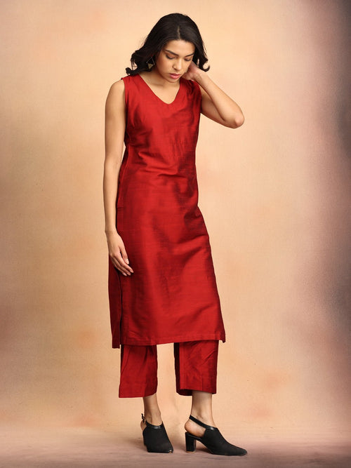 S The Timeless Icon Women's Blazer Kurta set with Trousers - Women's Co - ord Set