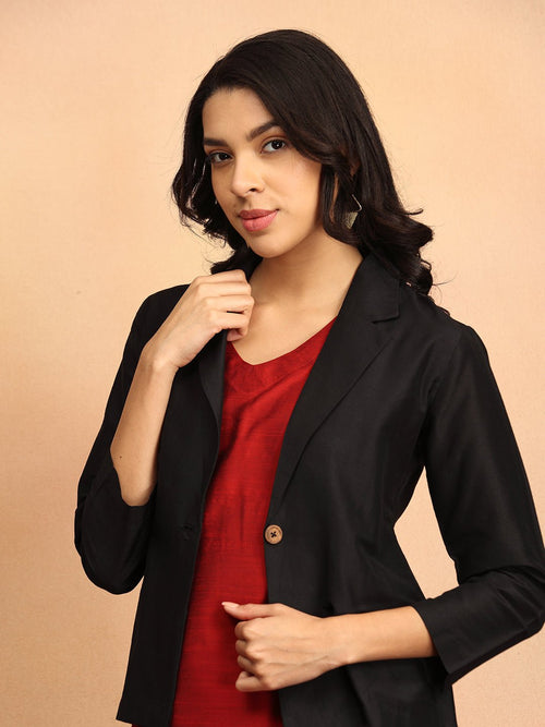 S The Timeless Icon Women's Blazer Kurta set with Trousers - Women's Co - ord Set