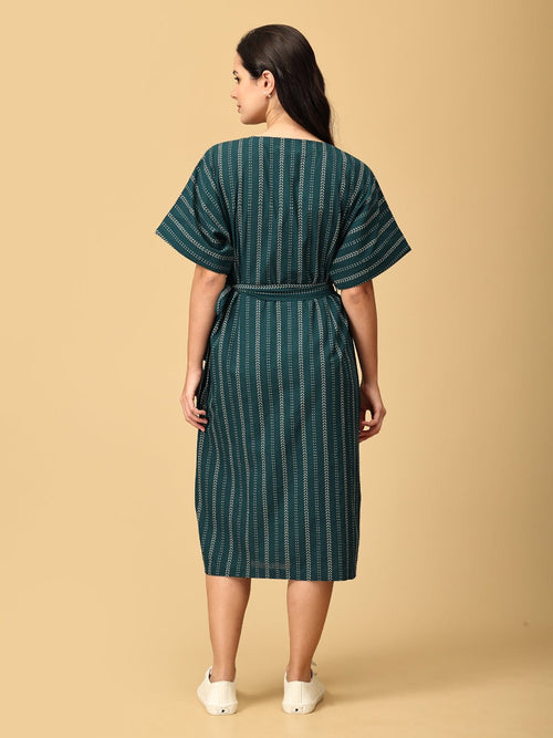 XS Chartreuse Chic Women's Handloom Dress - Women's Dress