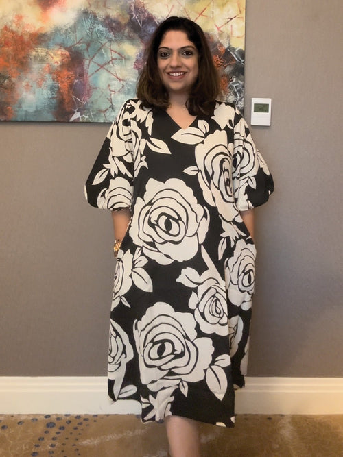 Multi Fleurs de Nuit Women's Dress - Women's Dress