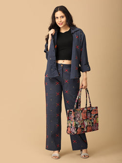 Hustle & Haute Handloom Women's Co-ord Set - Women's Co-ord Set