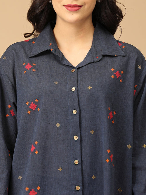 Blue Hustle & Haute Handloom Women's Co-ord Set - Women's Co-ord Set