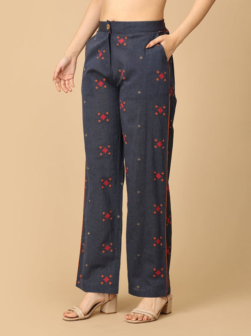 Blue Hustle & Haute Handloom Women's Co-ord Set - Women's Co-ord Set