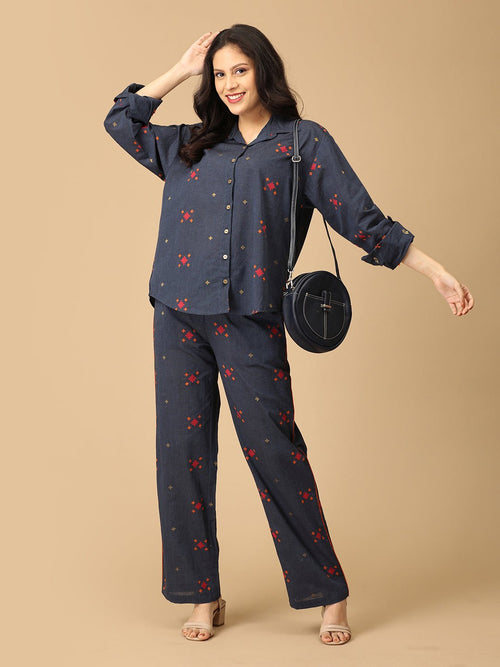 Hustle & Haute Handloom Women's Co-ord Set - Women's Co-ord Set