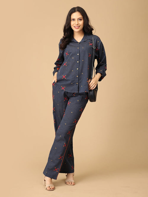 Hustle & Haute Handloom Women's Co-ord Set - Women's Co-ord Set