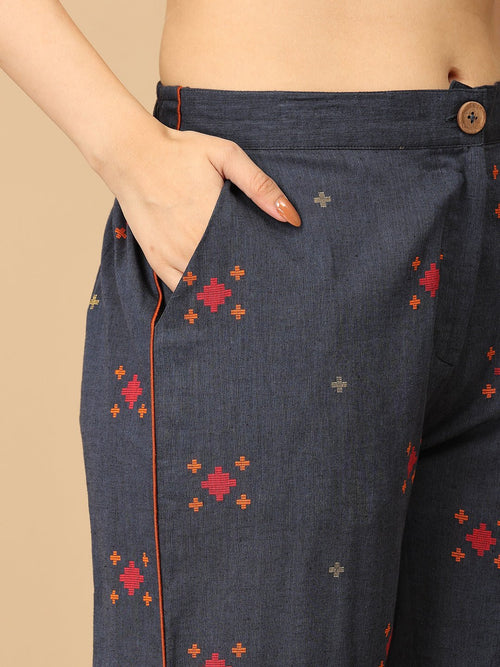 Blue Hustle & Haute Handloom Women's Co-ord Set - Women's Co-ord Set