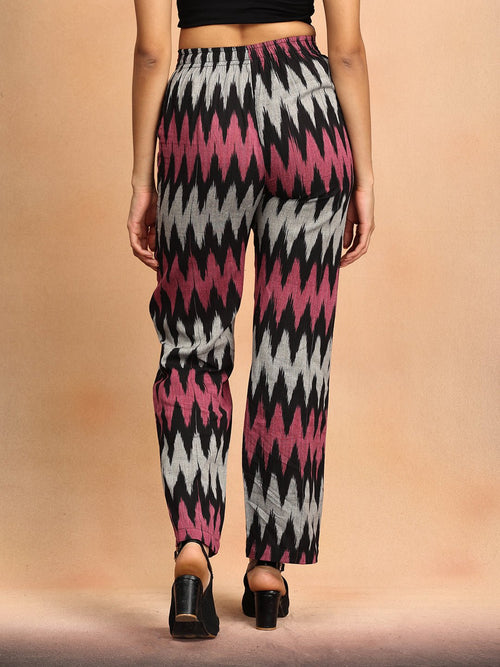 XS Ikat Eclipse Women's Handloom Blazer and Pant Set - Women's Co - ord Set