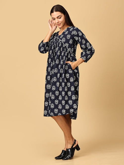 XS Midnight Luxe Women's Midi Dress - Women's Dress