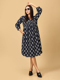 XS Midnight Luxe Women's Midi Dress - Women's Dress