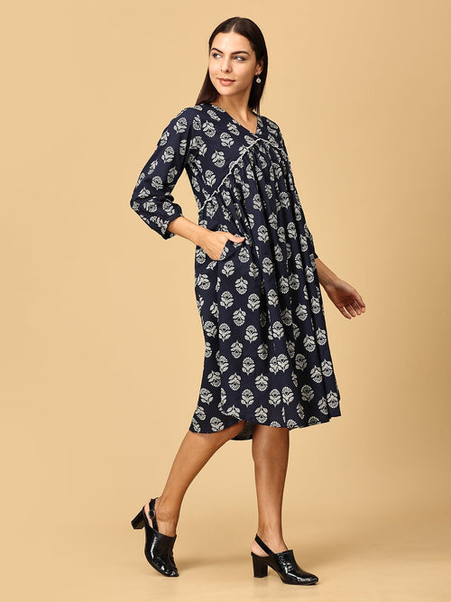 XS Midnight Luxe Women's Midi Dress - Women's Dress