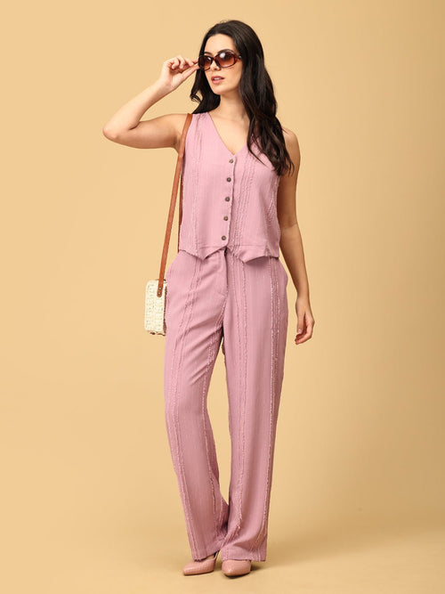 My Me Era Women's Waistcoat Vest And Pant Co-ord Set - Women's Co-ord Set