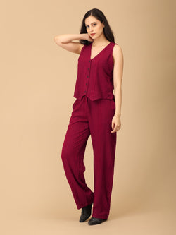 XS Sass & Substance Women's Vest And Pant Set - Women's Co - ord Set