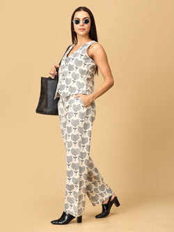 XS To - Lip Women's Waistcoat And Pant Co - ord Set - Women's Co - ord Set