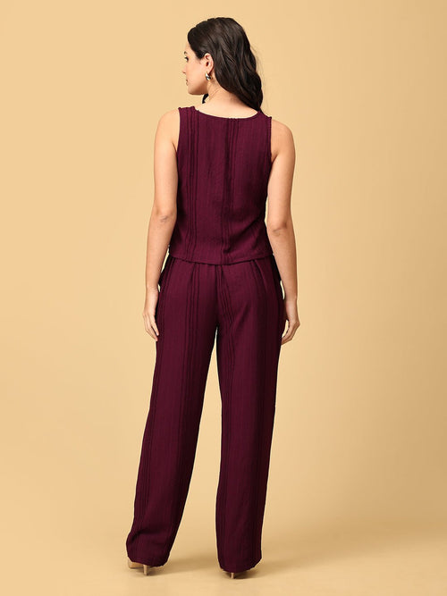 XS Wine Heads Ahead Women's Vest And Pant Set - Women's Co - ord Set
